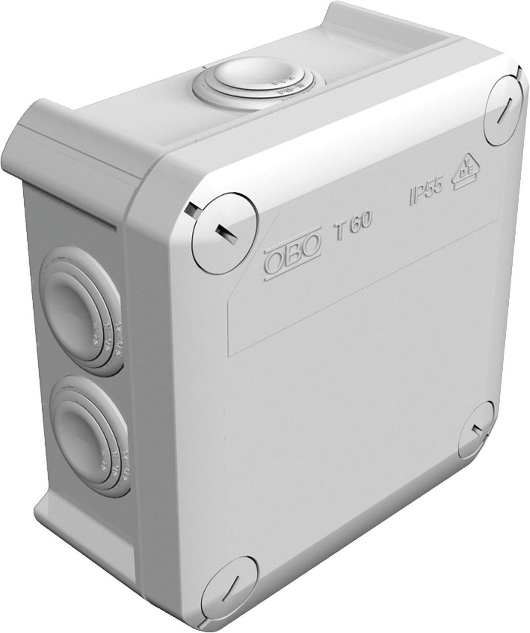 Abzweigkasten Thermoplast, 7 x M25, IP 66 Typ T 60, lichtgrau / 1 Stk.