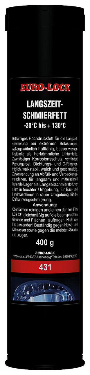 Langzeit-Schmierfett EURO-LOCK LOS 431, 400g Kartusche