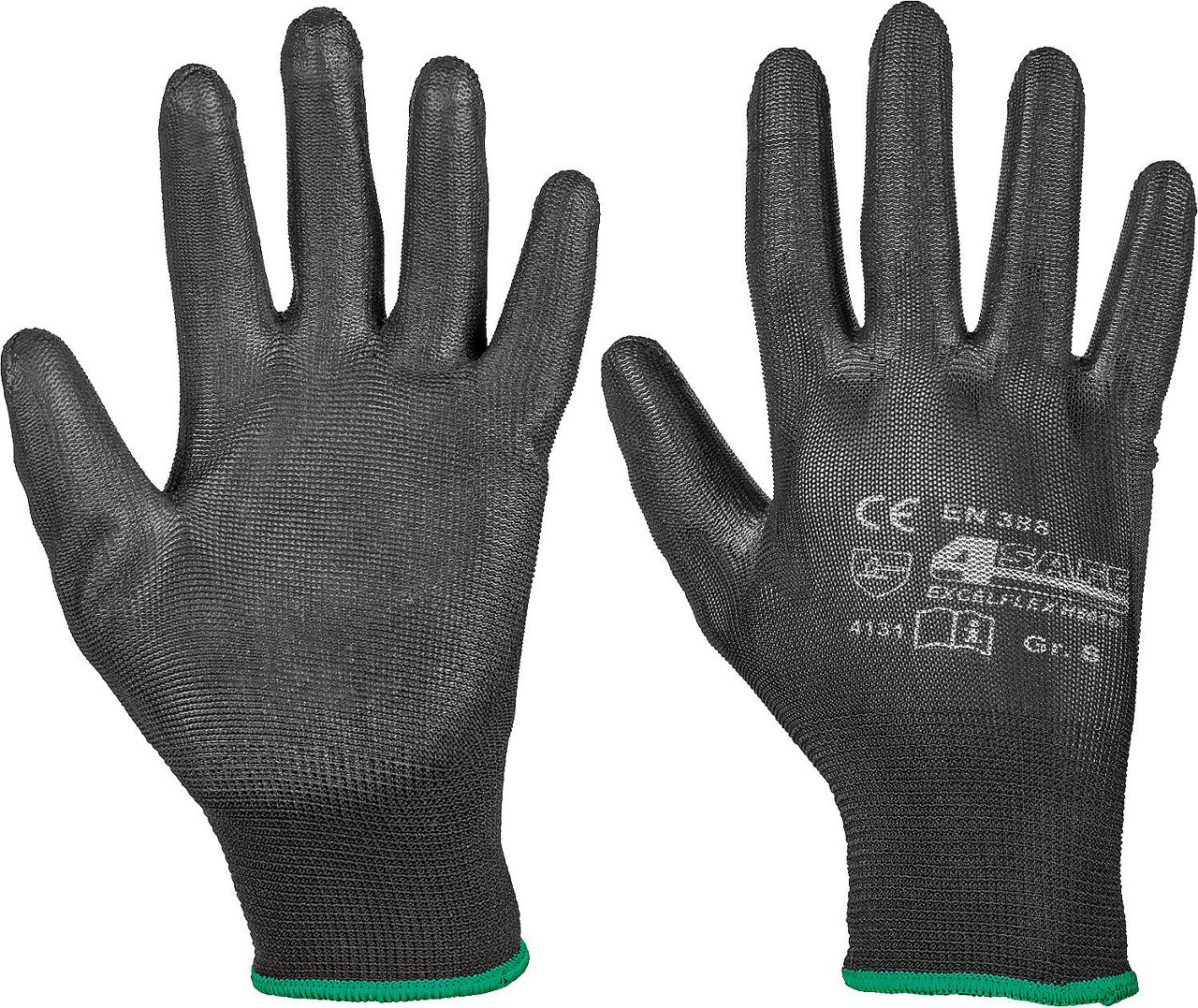 Montagehandschuh aus Nylon, schwarz, Größe XL 1 Paar