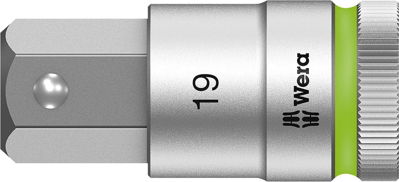 Innensechskant-Steckschlüsseleinsatz Wera 8740 C HF Bitnuss mit 1/2"-Antrieb, metrisch, kurz, mit Haltefunktion, SW 19,0 x 60 mm Innensechskant-Steckschlüsseleinsatz Wera 8740 C HF Bitnuss mit 1/2"-Antrieb, metrisch, kurz, mit Haltefunktion, SW 19,0 x 60 mm