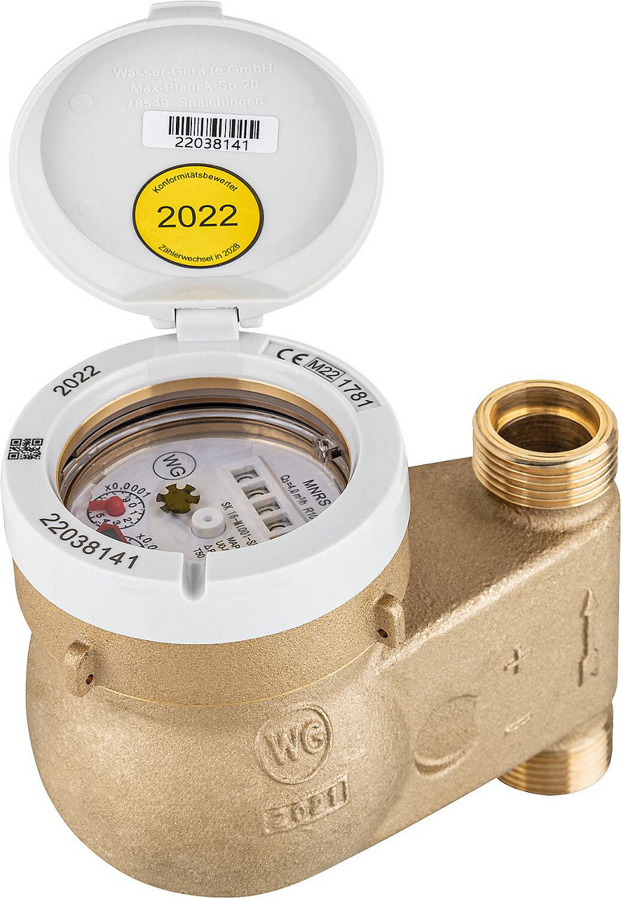 KW-Steigrohrzähler MNRS Qn 10, DN40 (1 1/2"), L 150 mm Inkl.Eich-und Konformitätsentgeld KW-Steigrohrzähler MNRS Qn 10, DN40 (1 1/2"), L 150 mm Inkl.Eich-und Konformitätsentgeld