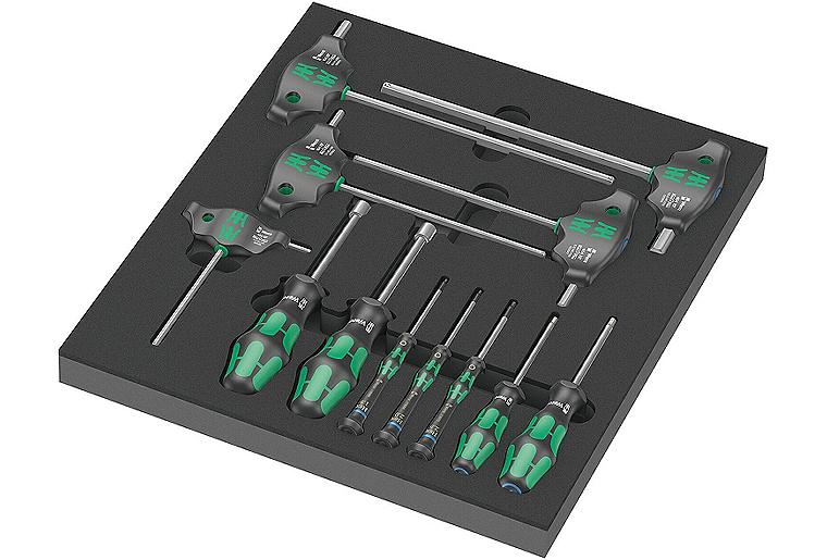 Schraubendreher Set WERA Hex 12-teilig in Schaumstoffmodul