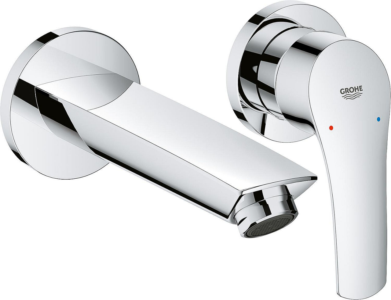 Wand-Waschtischmischer Grohe Eurosmart Ausladung 171 mm chrom Wand-Waschtischmischer Grohe Eurosmart Ausladung 171 mm chrom