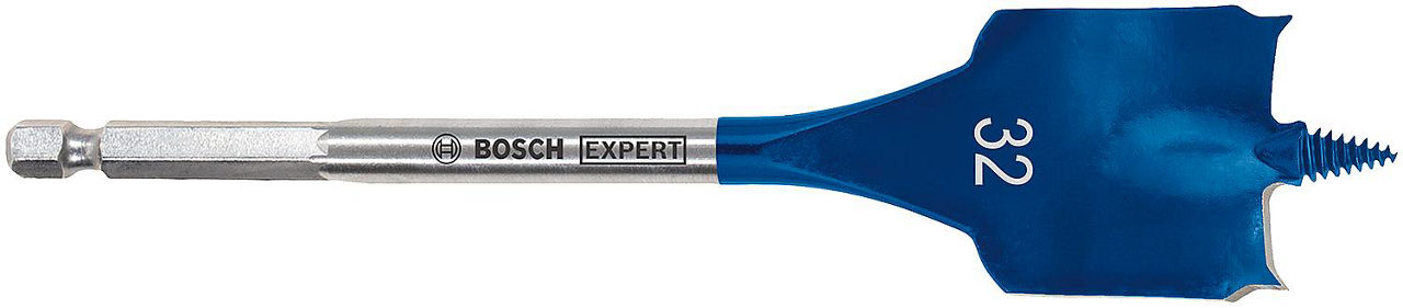 Flachfräsbohrer BOSCH® EXPERT SELFCUT Speed Ø 32,0 x 152 mm mit 1/4" Sechskantaufnahme Flachfräsbohrer BOSCH® EXPERT SELFCUT Speed Ø 32,0 x 152 mm mit 1/4" Sechskantaufnahme