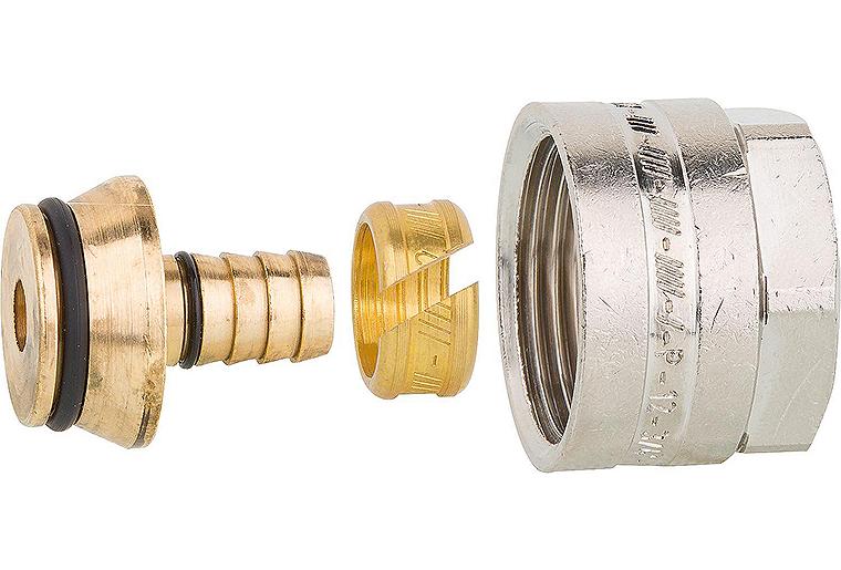 Klemmverschraubung 12 x 1,3 für Wandheizung, einzeln Klemmverschraubung 12 x 1,3 für Wandheizung, einzeln