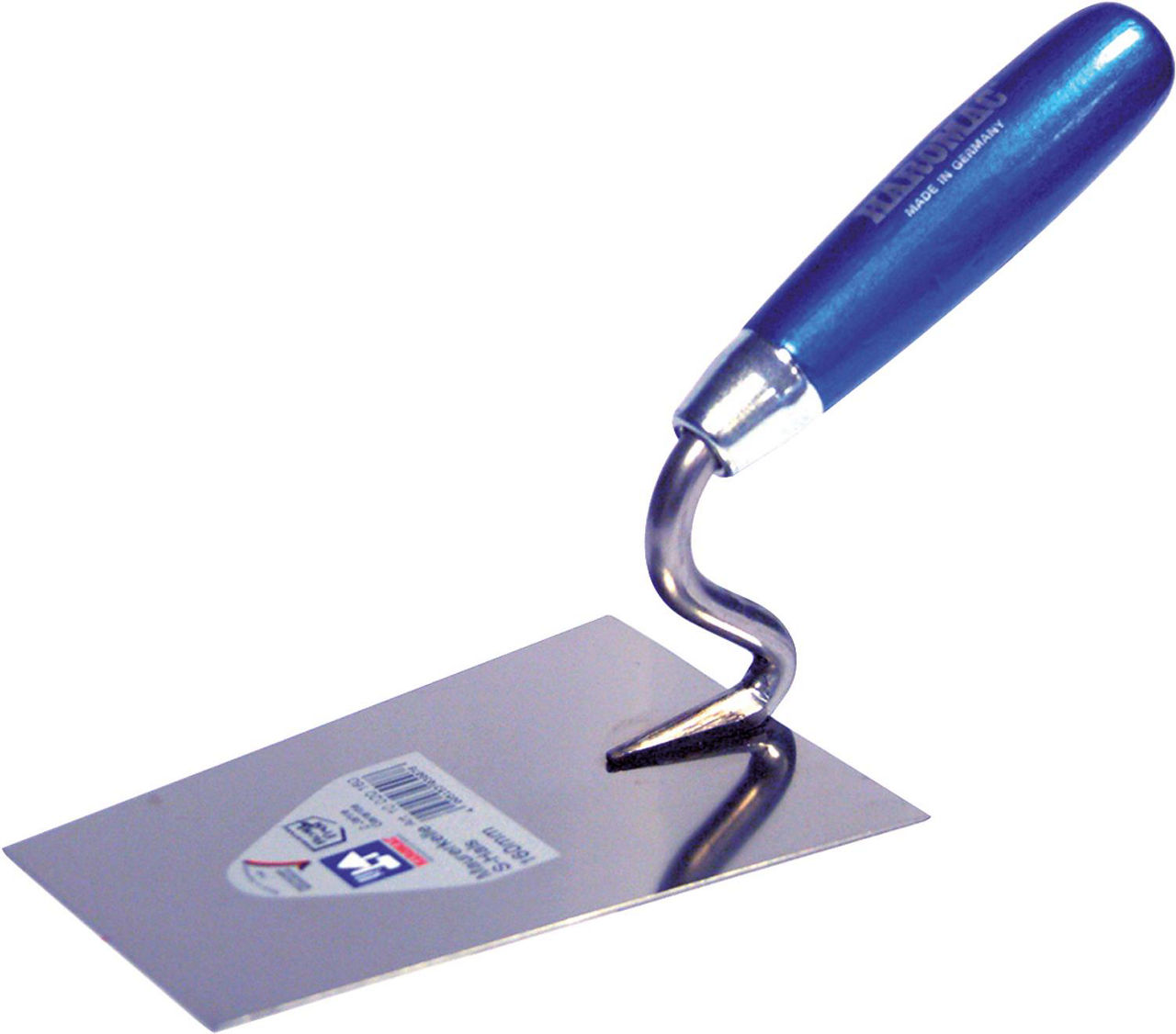 Maurerkelle HAROMAC S-Hals 180mm rostfrei blaues Heft