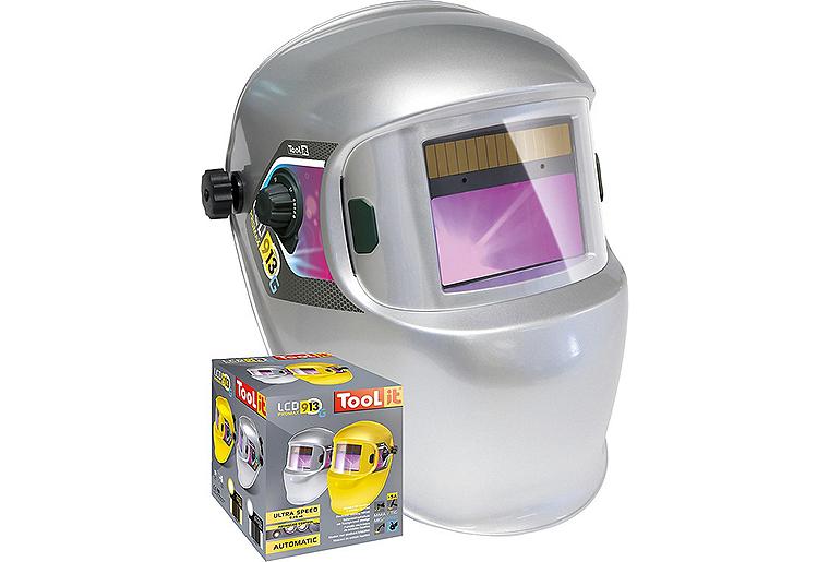 Schweißschutzhelm LCD Promax 9/13 G, silber Schweißschutzhelm LCD Promax 9/13 G, silber