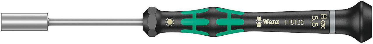 Feinmechanik-Außensechskant-Schraubendreher (Steckschlüssel) Wera 2069 Serie Kraftform Micro, Drehkappe, SW 1,8 x 60 mm Feinmechanik-Außensechskant-Schraubendreher (Steckschlüssel) Wera 2069 Serie Kraftform Micro, Drehkappe, SW 1,8 x 60 mm