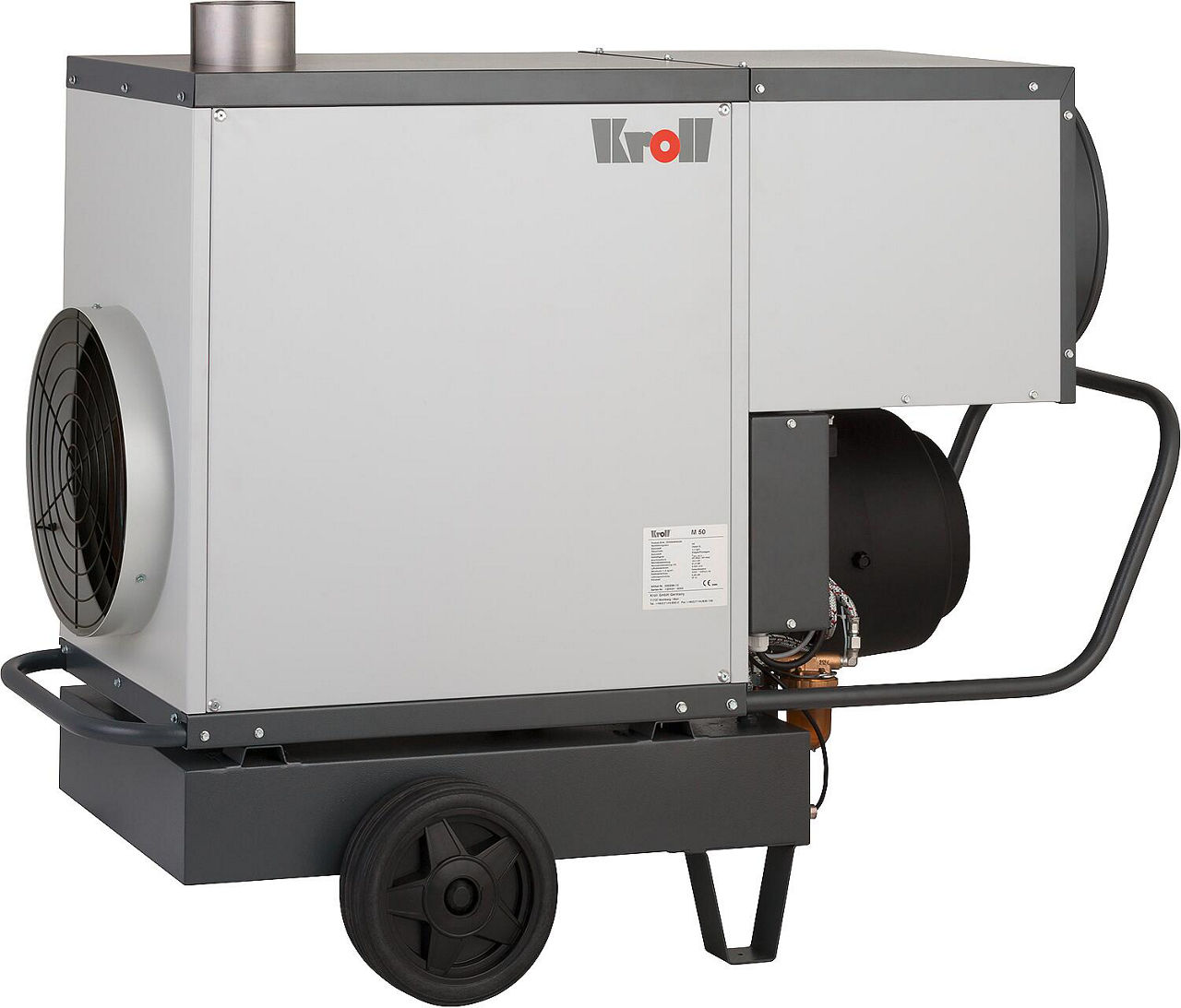 Mobiler Warmlufterzeuger Kroll M50 mit Ölbrenner Mobiler Warmlufterzeuger Kroll M50 mit Ölbrenner