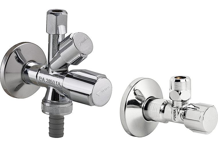 Schell-Set bestehend aus 1x Kombi-Eckventil COMFORT und 1x Eckregulierventil 1/2" Schell-Set bestehend aus 1x Kombi-Eckventil COMFORT und 1x Eckregulierventil 1/2"