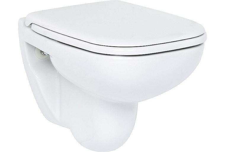 Wand-WC Duravit D-Code Compact 480 mm, Tiefspüler, Weiß Wand-WC Duravit D-Code Compact 480 mm, Tiefspüler, Weiß