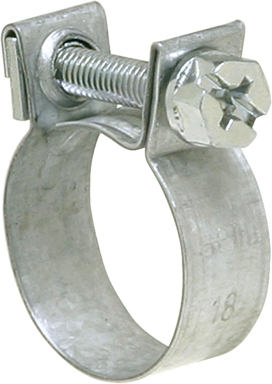 Spannbacken-Schelle DIN 3017 Bandbreite 9 mm/Stahl verz. ø 15 mm - SM/Mini 9 15 C W1 Spannbacken-Schelle DIN 3017 Bandbreite 9 mm/Stahl verz. ø 15 mm - SM/Mini 9 15 C W1