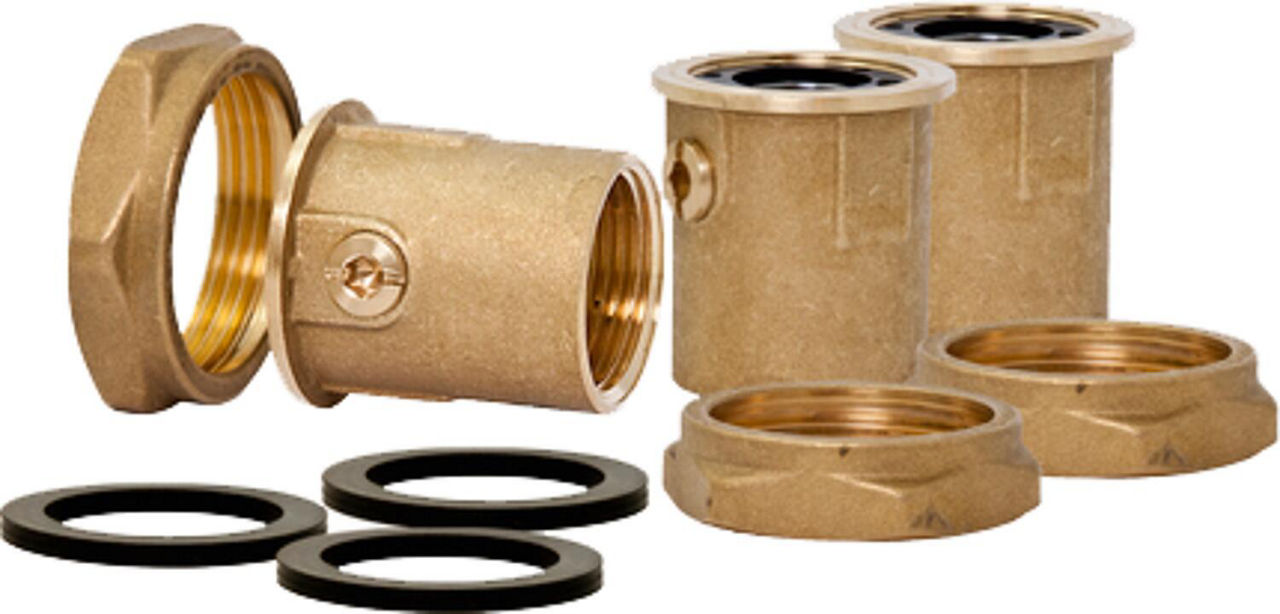 ESBE Kugelabsperrventil mit Verschraubung zu Ladeventileinheit Serie LTC/VTC ,ÜWM DN40 (1.1/2") x 28mm Klemmring, 3 Stück