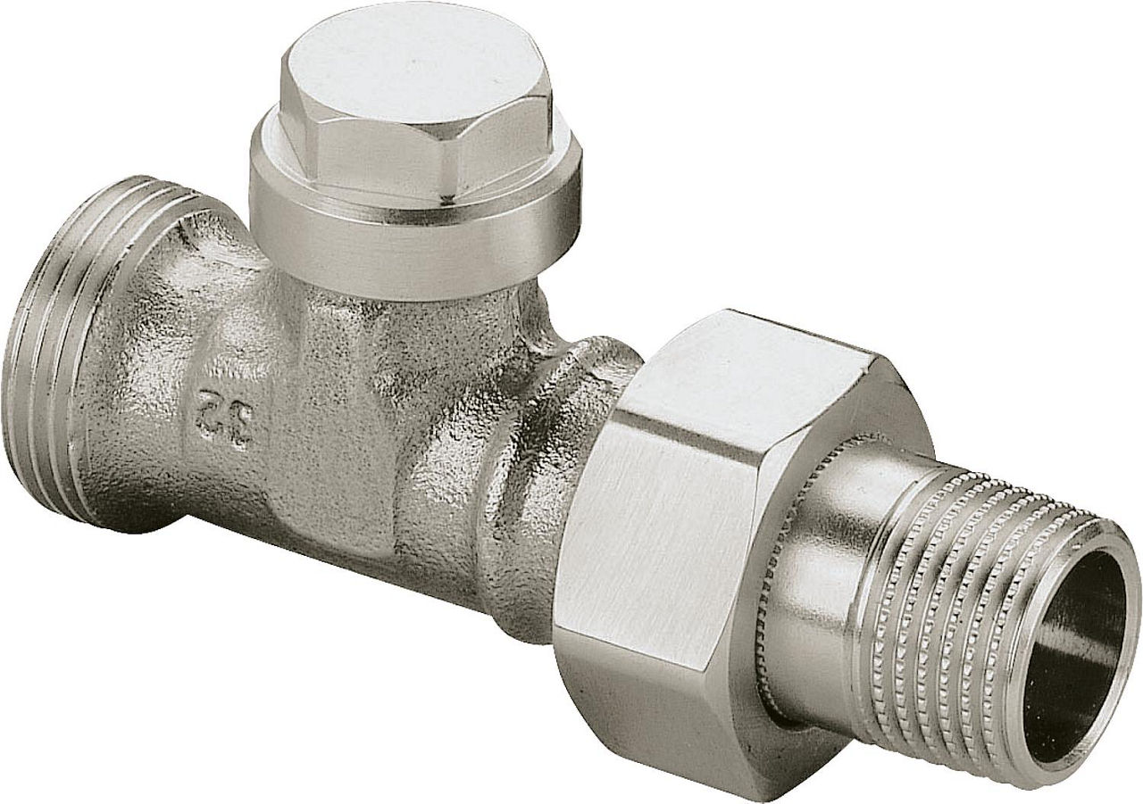 Rücklaufverschraubung IMI Regulux DN15 (1/2") x Eurokonus, Durchgang Rücklaufverschraubung IMI Regulux DN15 (1/2") x Eurokonus, Durchgang