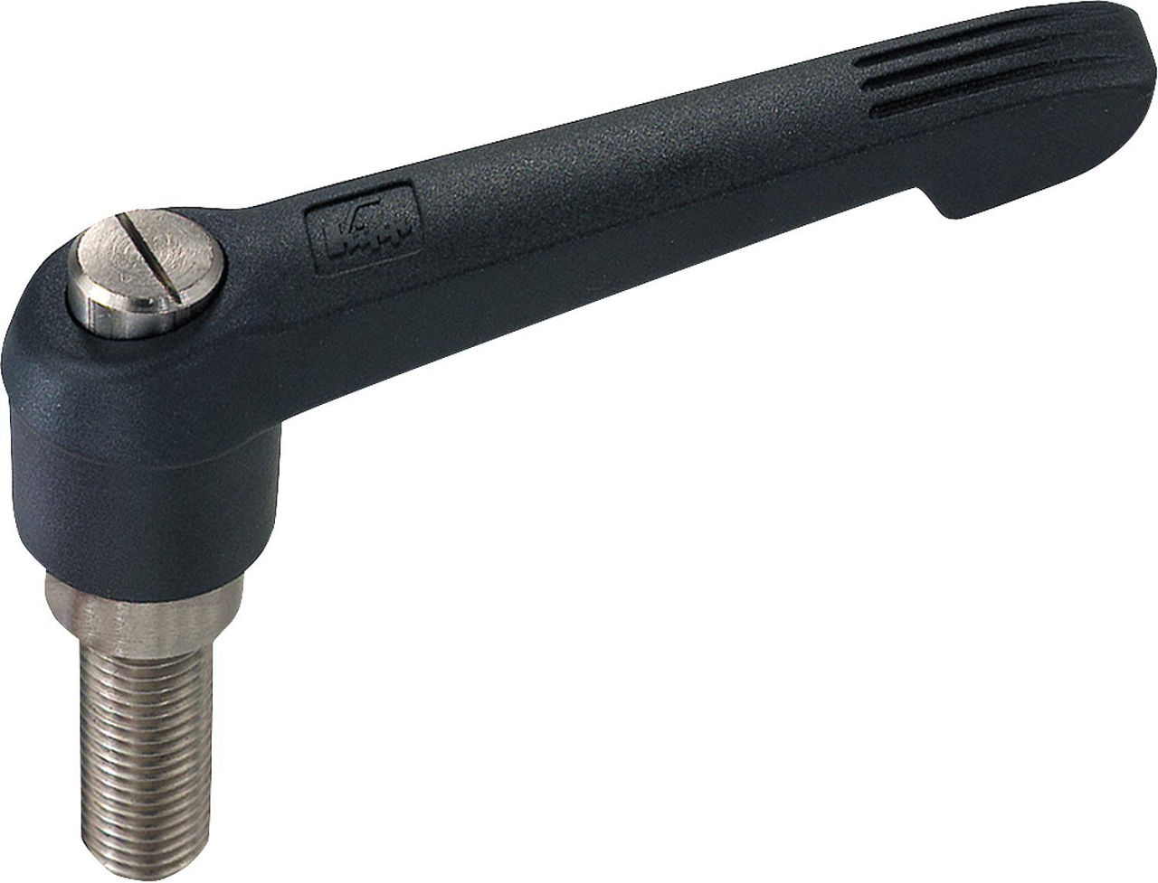 Klemmhebel Kipp mit Aussengewinde M 6 x 40 Niro / Kunststoffgriff Klemmhebel Kipp mit Aussengewinde M 6 x 40 Niro / Kunststoffgriff