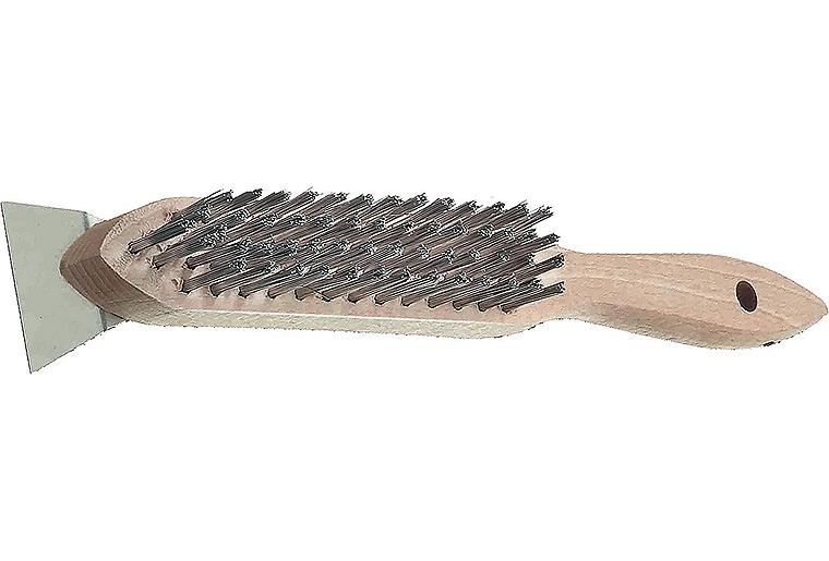 Drahtbürsten mit Schaber Stahldraht 0,35mm