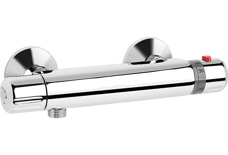 AP-Brausethermostat Mikros Ausladung 102 mm chrom AP-Brausethermostat Mikros Ausladung 102 mm chrom