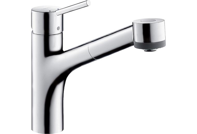 Spültischmischer Hansgrohe Talis-S herausziehbare Geschirrbrause Ausladung 220 mm chrom