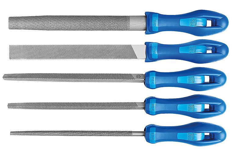 Feilen-Set Pferd, 5-tlg. 200mm, H1, in Rolltasche