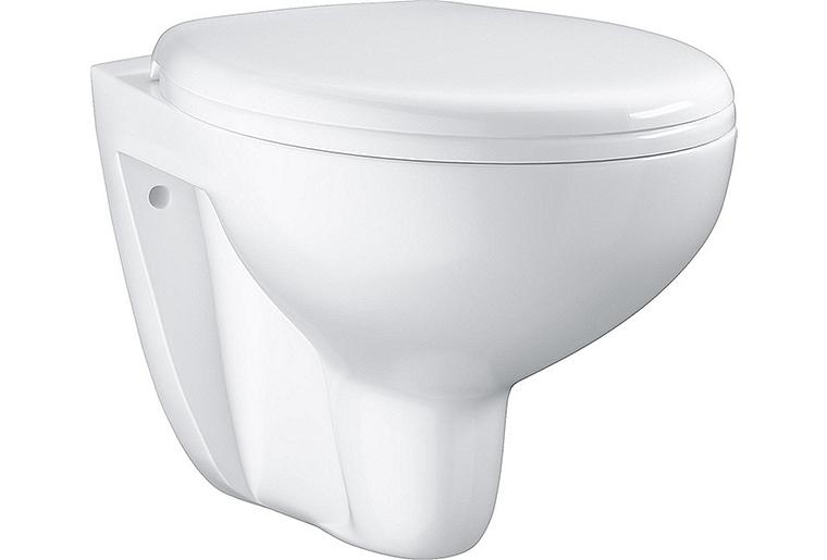 Wand-Tiefspül-WC Grohe Bau BxHxT: 368x363x531 mm spülrandlos Keramik weiß Wand-Tiefspül-WC Grohe Bau BxHxT: 368x363x531 mm spülrandlos Keramik weiß