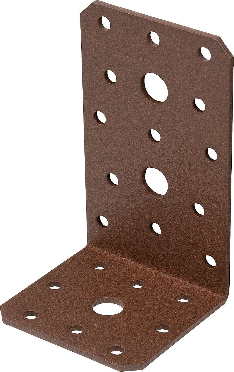 Winkelverbinder DURAVIS® 100 x 60 x 60 mm, Material: Stahl, sendzimirverzinkt, Oberfläche: rostbraun Winkelverbinder DURAVIS® 100 x 60 x 60 mm, Material: Stahl, sendzimirverzinkt, Oberfläche: rostbraun