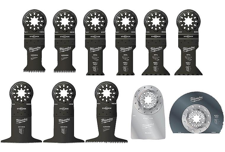 Sägeblätter-Set Milwaukee, Starlock, 11-teilig Sägeblätter-Set Milwaukee, Starlock, 11-teilig