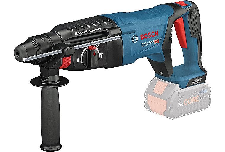 Akku-Bohr- und Meißelhammer BOSCH 18V ohne Akkus und Ladegerät im Koffer GBH18V-26D