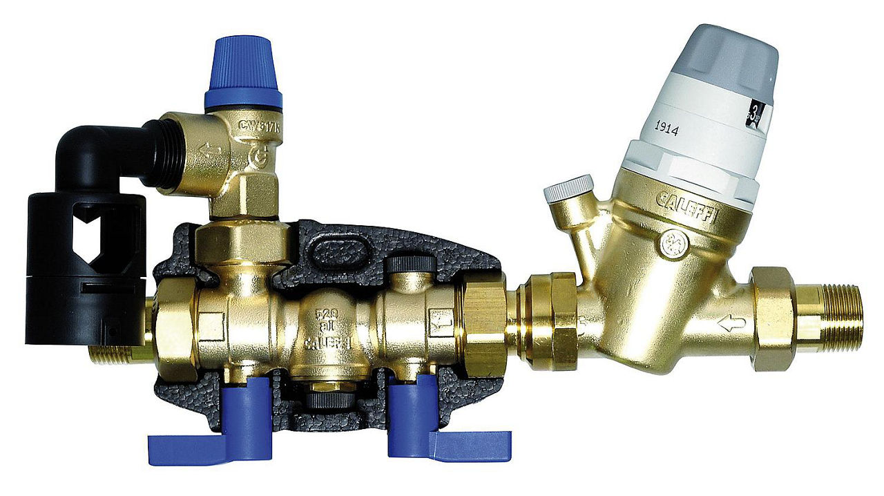 Speichersicherheitsgruppe EVENES DN20 (3/4"), Sicherheitsventil 10bar m.Druckminderer Speichersicherheitsgruppe EVENES DN20 (3/4"), Sicherheitsventil 10bar m.Druckminderer