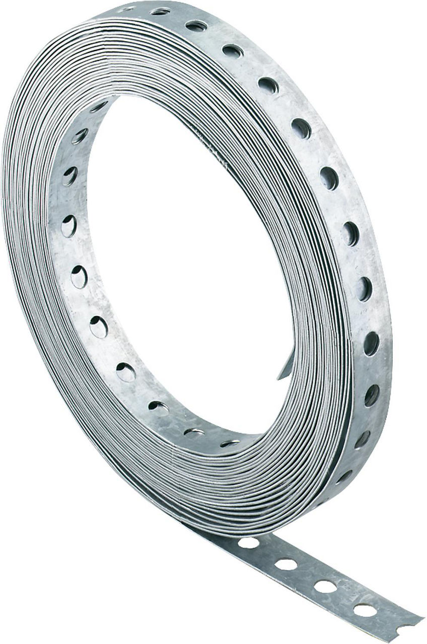 Lochband Stahl verzinkt Breite 12 mm / Rolle a 10 m Lochband Stahl verzinkt Breite 12 mm / Rolle a 10 m