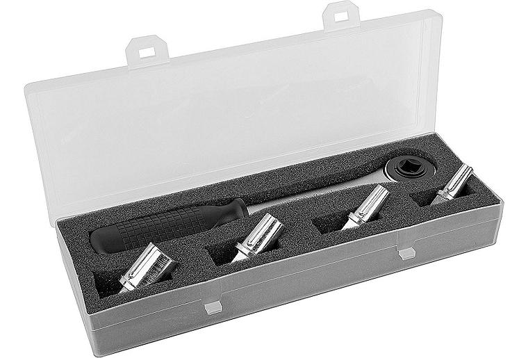 Stufenschlüssel Ratschen-Set mit Einsätzen Größe 3/8"+1/2"+3/4"+1" Stufenschlüssel Ratschen-Set mit Einsätzen Größe 3/8"+1/2"+3/4"+1"