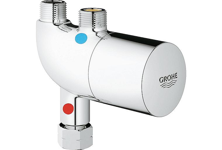 Eckventilthermostat Grohe Grohtherm Micro mit Anschluss-Set Eckventilthermostat Grohe Grohtherm Micro mit Anschluss-Set
