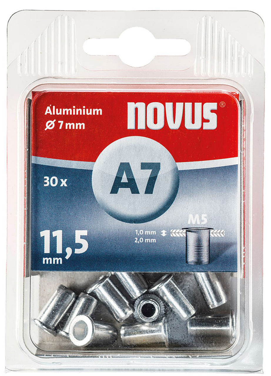 Blindnietmutter Typ A7M5 Alu 7 x 11,5 mm VPE = 30 Stück Blindnietmutter Typ A7M5 Alu 7 x 11,5 mm VPE = 30 Stück