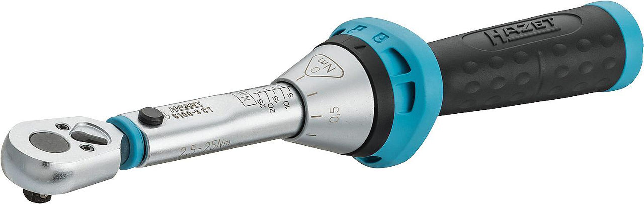 Drehmomentschlüssel HAZET 1/4", Serie 5108-3 CT Einstellbar 2,5-25 Nm