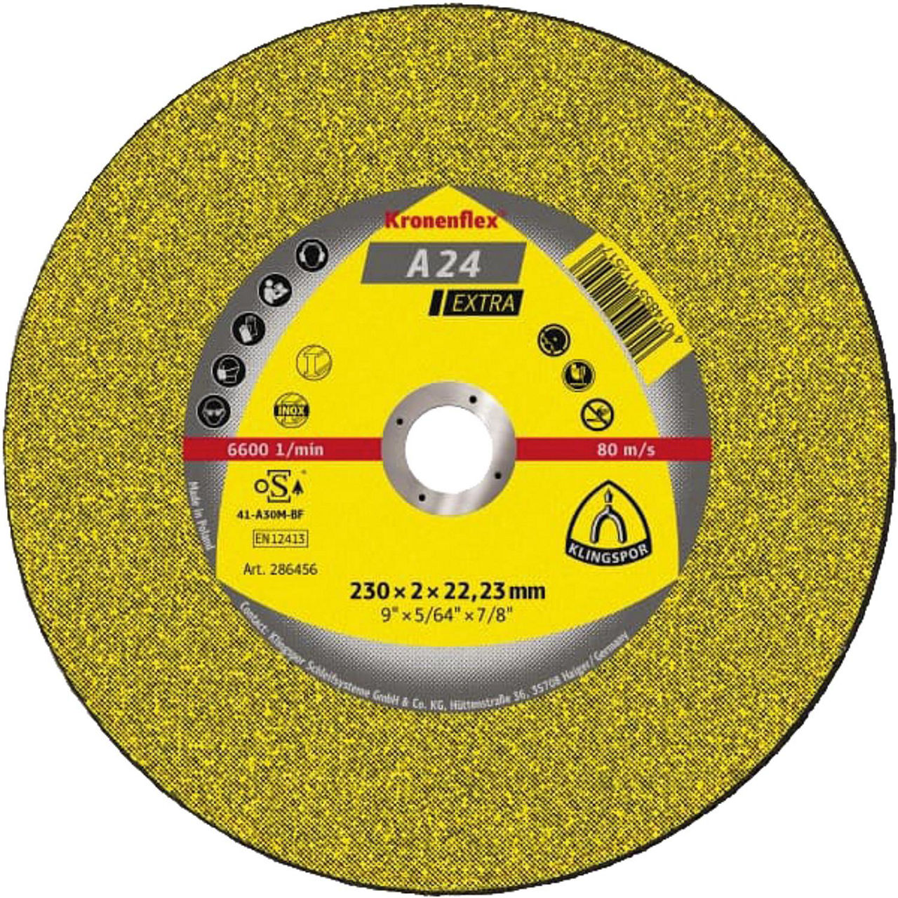 Trennscheibe KLINGSPOR 115x2,5x22,23mm Trennscheibe KLINGSPOR 115x2,5x22,23mm