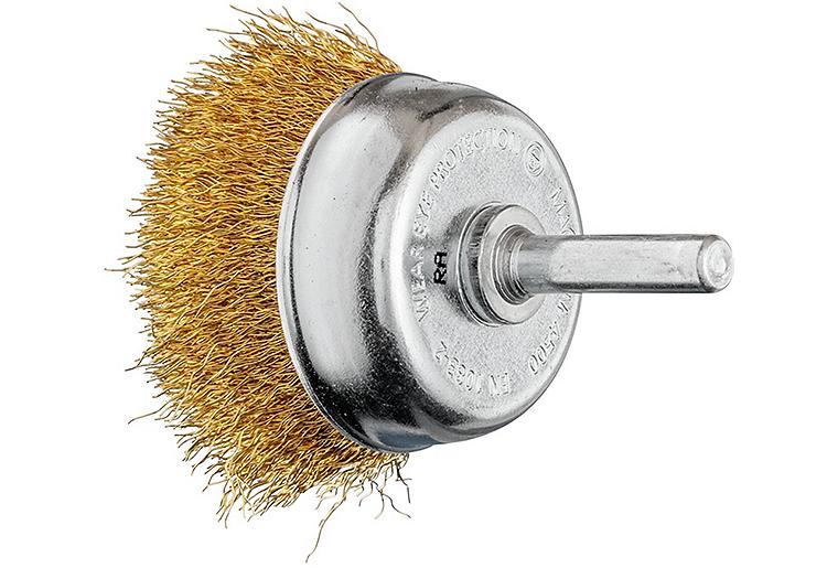 Topfbürste Pferd TBU ungezopft, Ø 50 mm, Schaft-Ø 6 mm, Messingdraht Ø 0,20 mm,
