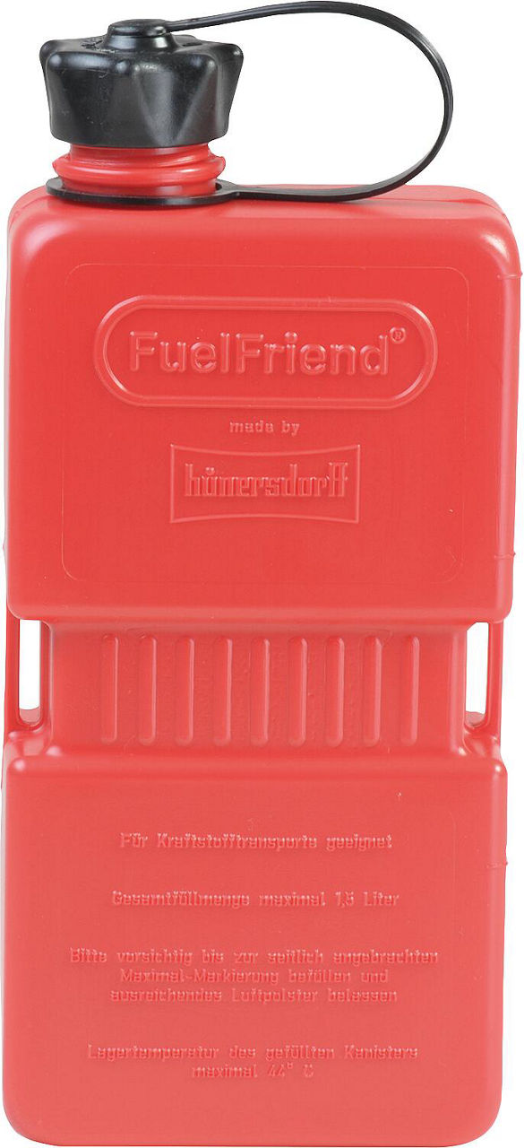 Kanister FuelFriend PLUS 1,5l rot, mit schwarzer Verschraubung Kanister FuelFriend PLUS 1,5l rot, mit schwarzer Verschraubung