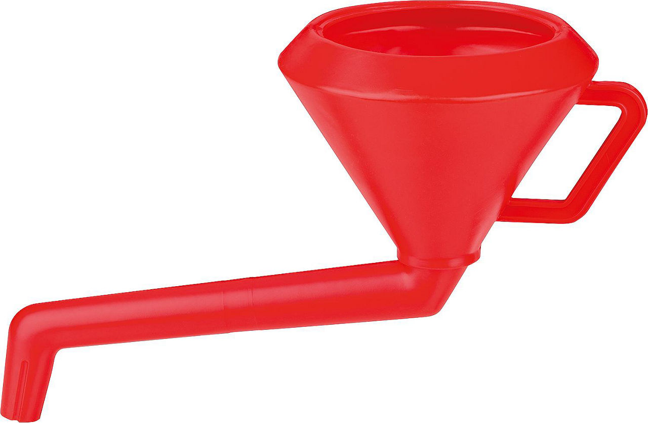 Trichter ohne Sieb D: 200mm aus Polyethylen, abgewinkelt Trichter ohne Sieb D: 200mm aus Polyethylen, abgewinkelt