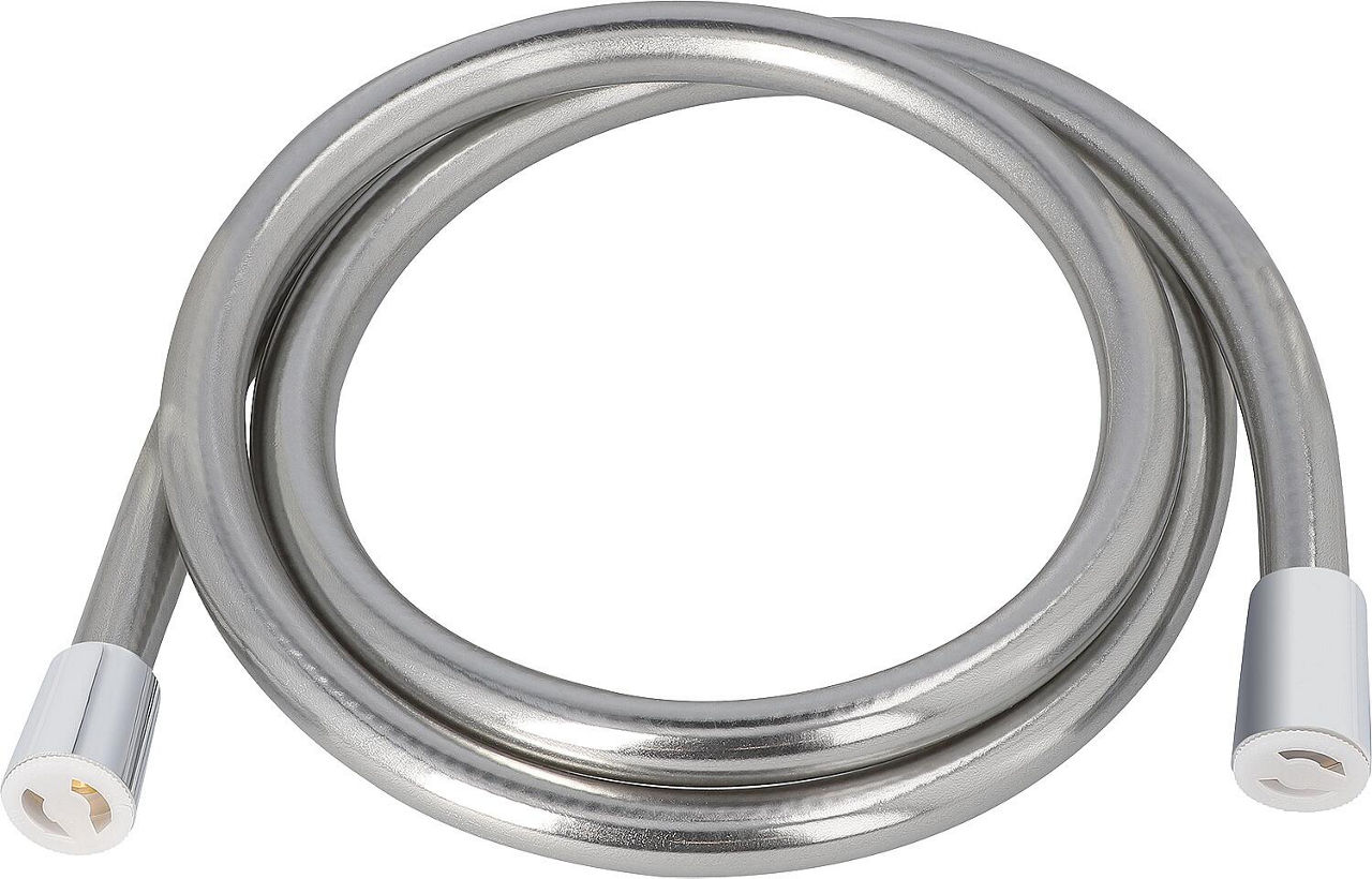 Brauseschlauch silverline DN15-1600 mm silber-hochglänzend beidseitiger Drehwirbel Brauseschlauch silverline DN15-1600 mm silber-hochglänzend beidseitiger Drehwirbel