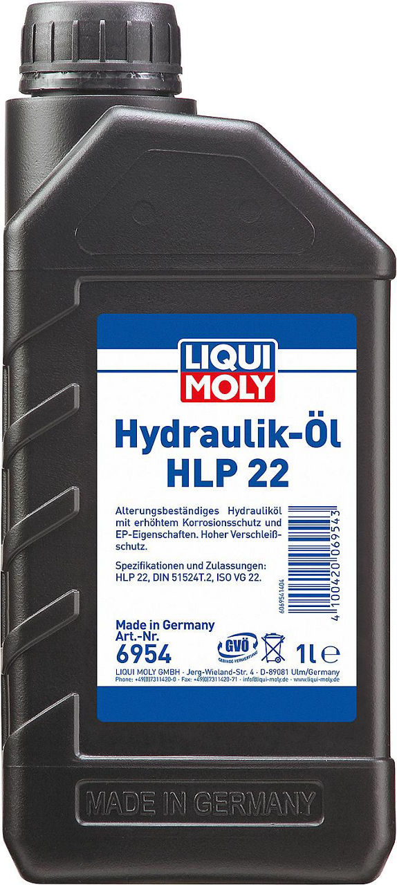 Hydrauliköl HLP 22 LIQUI MOLY 1l Kanister Hydrauliköl HLP 22 LIQUI MOLY 1l Kanister