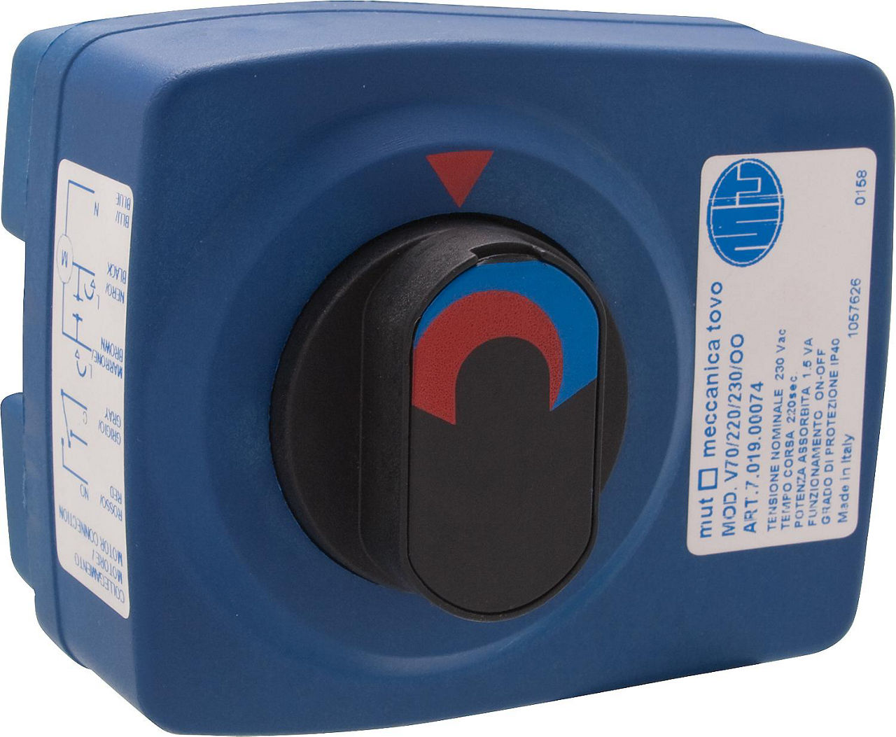 Stellmotor stetig,V70, 24V/AC 0-10V 90° 50 Sek. inkl. Anbausatz K3