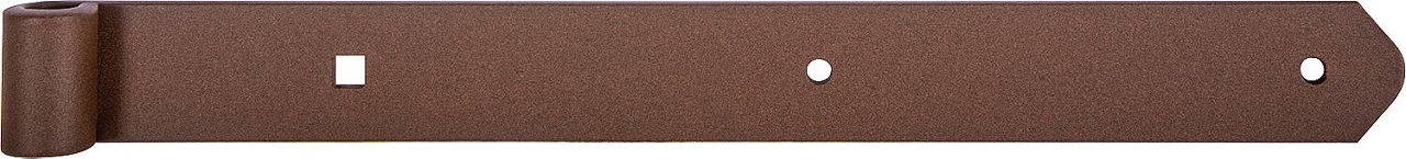 Ladenband DURAVIS® 400 ⌀ 13 mm, gerade, Abschluss abgerundet, Material: Stahl, blau verzinkt, Oberfläche: rostbraun Ladenband DURAVIS® 400 ⌀ 13 mm, gerade, Abschluss abgerundet, Material: Stahl, blau verzinkt, Oberfläche: rostbraun