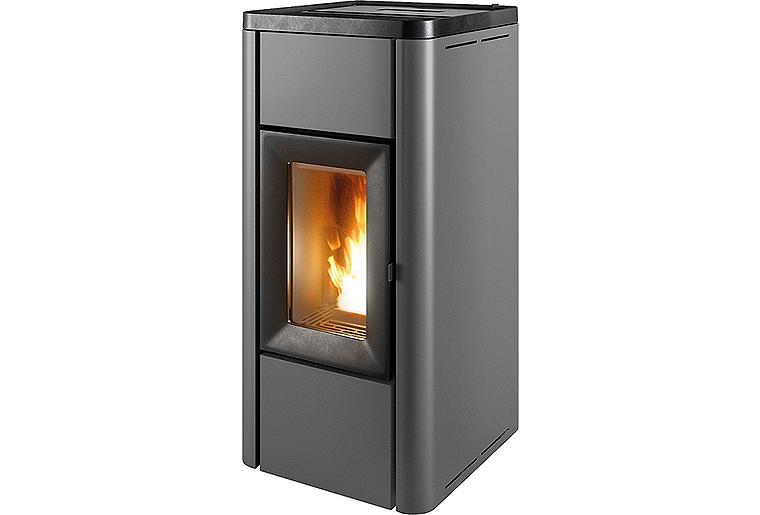 Pelletofen MCZ GHEA Air 6 R, Grundgerät mit Verkleidung Metall Silber_313 Pelletofen MCZ GHEA Air 6 R, Grundgerät mit Verkleidung Metall Silber_313