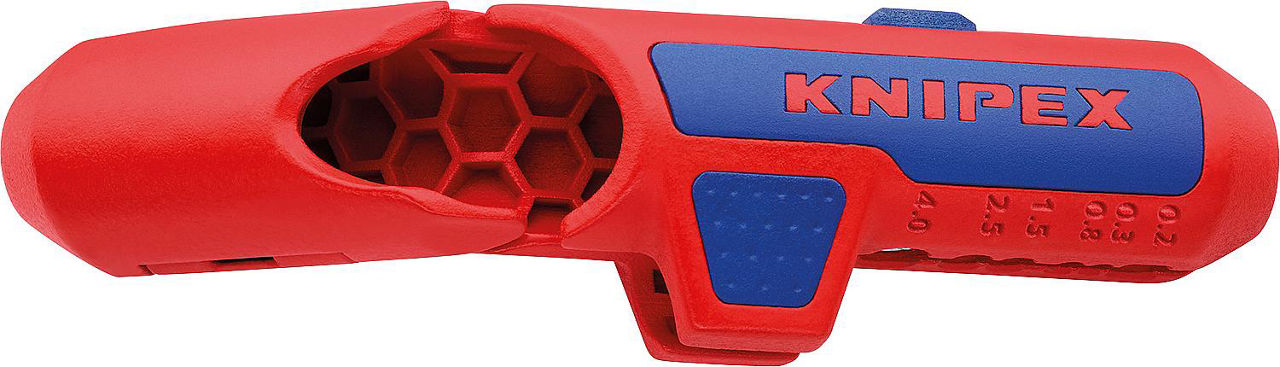 Abmantelungswerkzeug KNIPEX Ergo-Strip® 3 in 1 für Linkshänder Abmantelungswerkzeug KNIPEX Ergo-Strip® 3 in 1 für Linkshänder