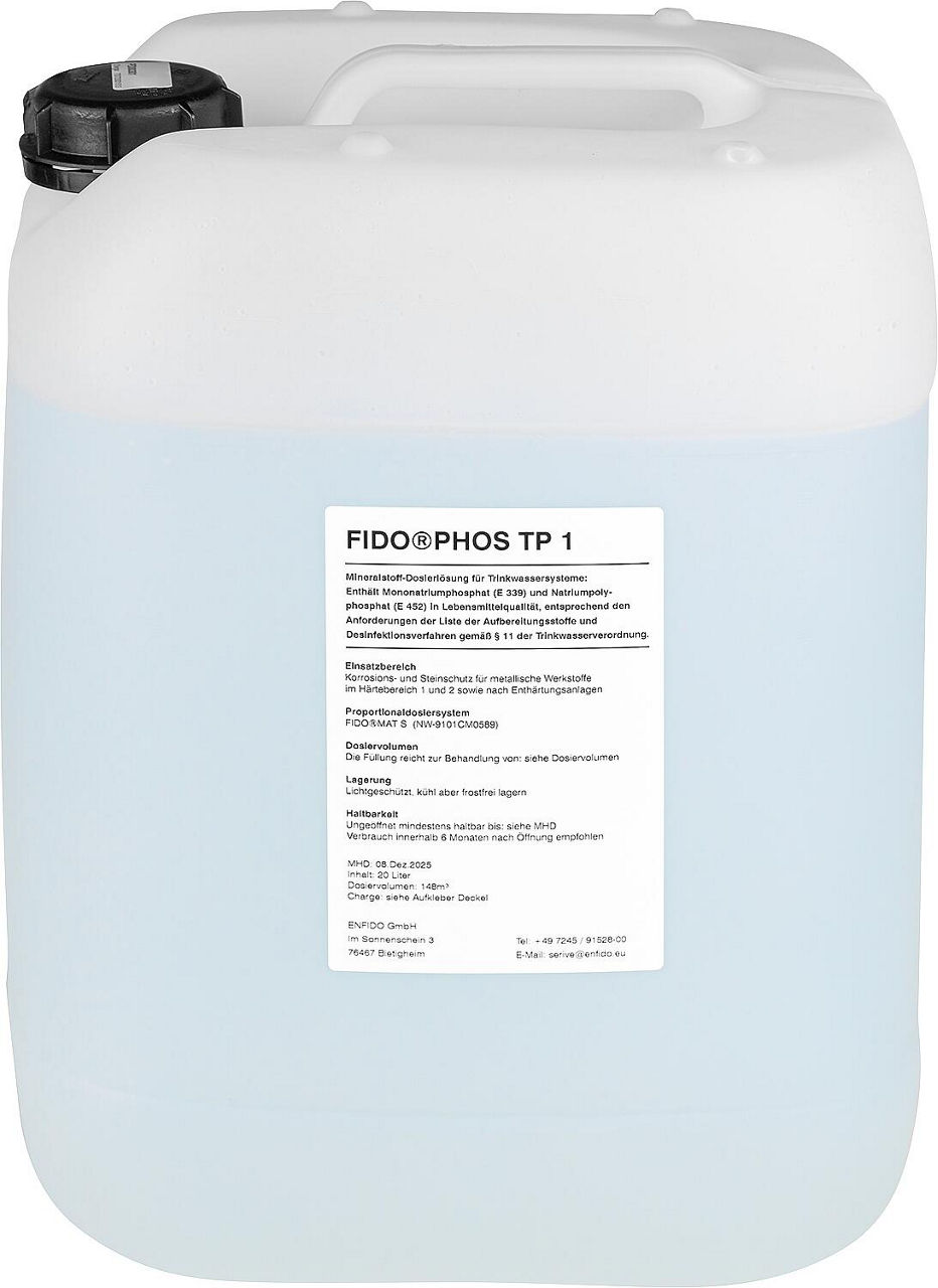 Dosierlösung FIDOPHOS TP 1 Kanister 20 Liter Dosierlösung FIDOPHOS TP 1 Kanister 20 Liter