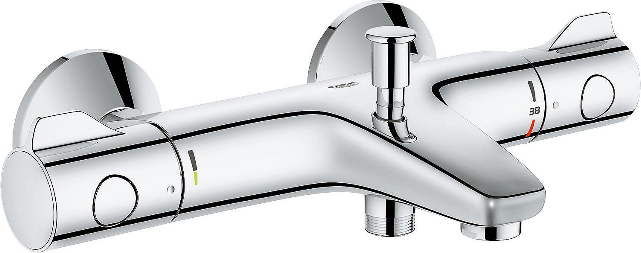 AP-Wannenthermostat Grohe Grohtherm 800 Ausladung 168 mm chrom AP-Wannenthermostat Grohe Grohtherm 800 Ausladung 168 mm chrom
