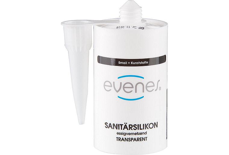 Sanitärsilikon EVENES transparent 80ml Kartusche