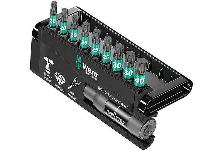 Bitset WERA Bit-Check Impaktor 1 10-teilig Innen- TORX® mit Impaktor, diamantbeschichtet, Halter Bitset WERA Bit-Check Impaktor 1 10-teilig Innen- TORX® mit Impaktor, diamantbeschichtet, Halter