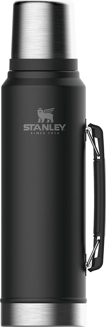 Isolierflasche Stanley Classic, 1,0 l, mattschwarz, 668301 Isolierflasche Stanley Classic, 1,0 l, mattschwarz, 668301