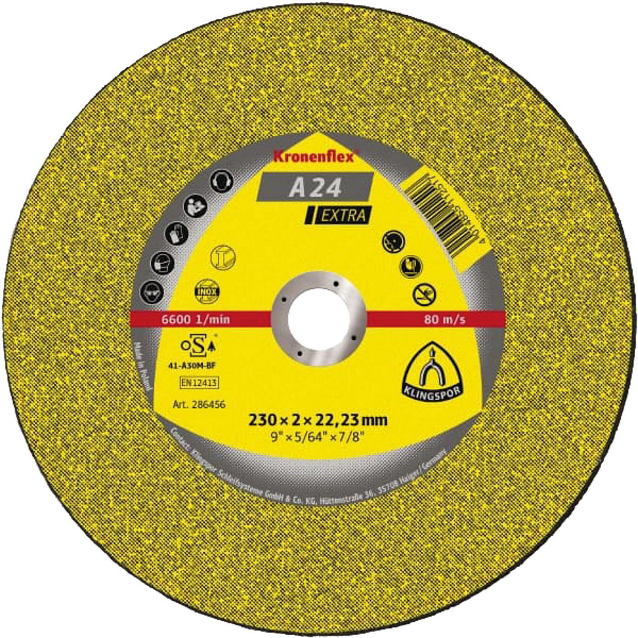 Trennscheibe KLINGSPOR 125x2,5x22,23mm Trennscheibe KLINGSPOR 125x2,5x22,23mm