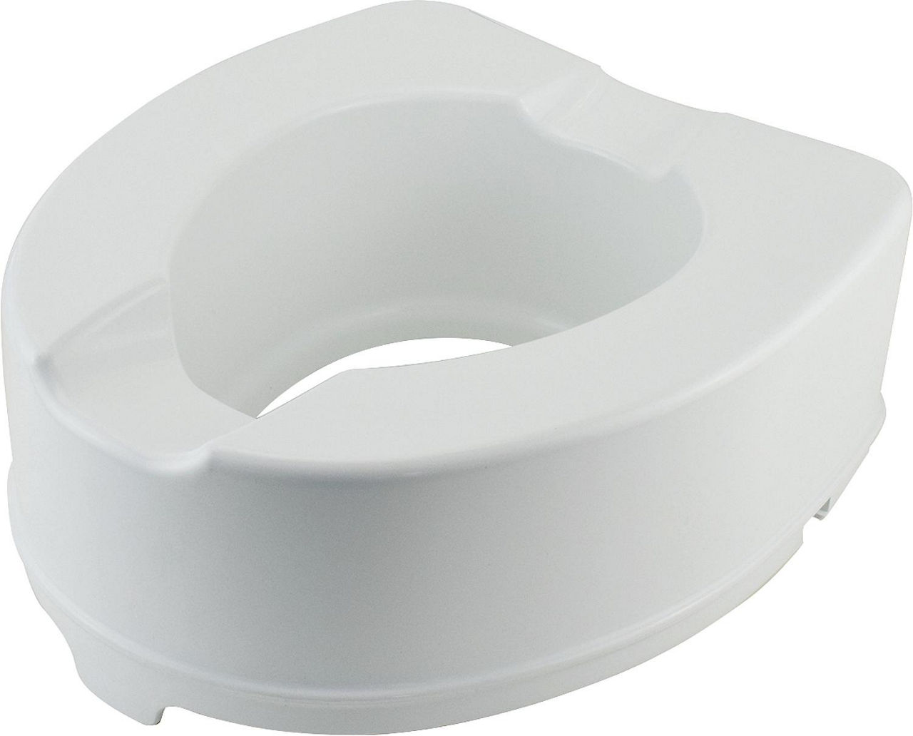 WC-Aufsatz Elga ohne Deckel, aus PP, weiß Höhe 140mm WC-Aufsatz Elga ohne Deckel, aus PP, weiß Höhe 140mm